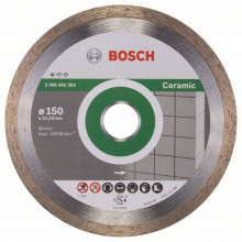 BOSCH Gyémánt darabolótárcsa, Standard for Ceramic kivitel 150x22,23x1,6x7mm 2608602203