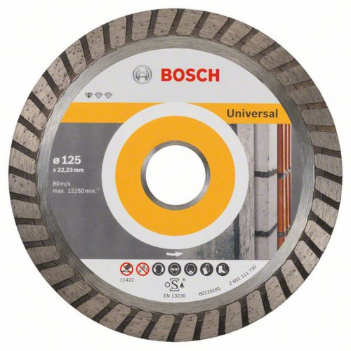 Bosch Standard for Universal Turbo gyémánt darabolótárcsa, 125-22, 23, 2608602394