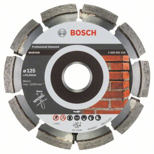 BOSCH Hézagmarók Expert for Mortar 125x22.2x6x7mm gyémánt vágótárcsa 2608602534 BOSCH Hézagmarók Expert for Mortar 125x22.2x6x7mm gyémánt vágótárcsa 2608602534