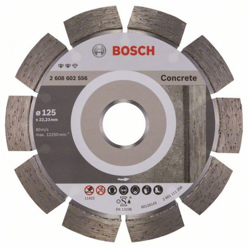BOSCH Expert for Concrete gyémánt darabolótárcsa 125 x 22, 23 x 2, 2 x 12 mm 2608602556