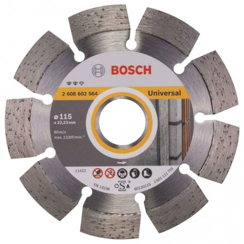 BOSCH Expert for Universal gyémánt darabolótárcsák 115 x 22, 23 x 2, 2 x 12 mm 2608602564