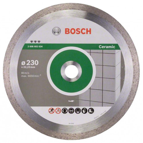 BOSCH Best for Ceramic gyémánt darabolótárcsák 230 x 22, 23 x 2, 4 x 10 mm 2608602634