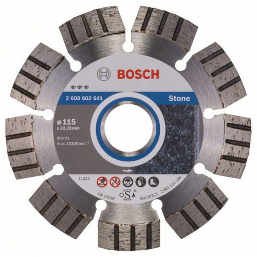 BOSCH Best for Stone gyémánt darabolótárcsák 115 x 22, 23 x 2, 2 x 12 mm 2608602641