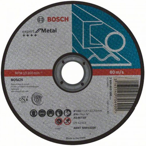 BOSCH Darabolótárcsa, egyenes, Expert for Metal, 150x1,6 mm 2608603398