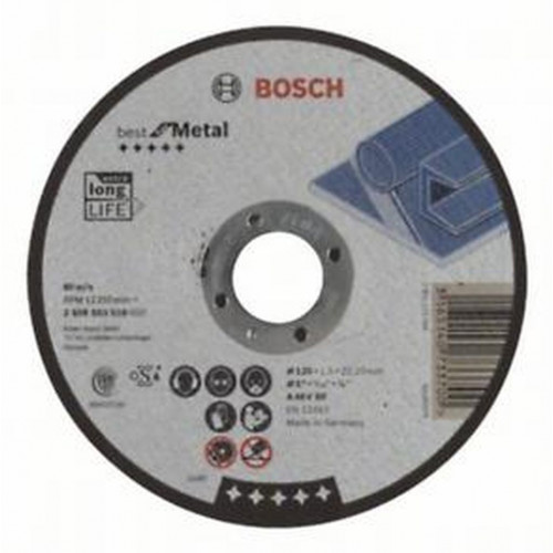 BOSCH Darabolótárcsa, egyenes, Best for Metal 125x1,5 mm 2608603518