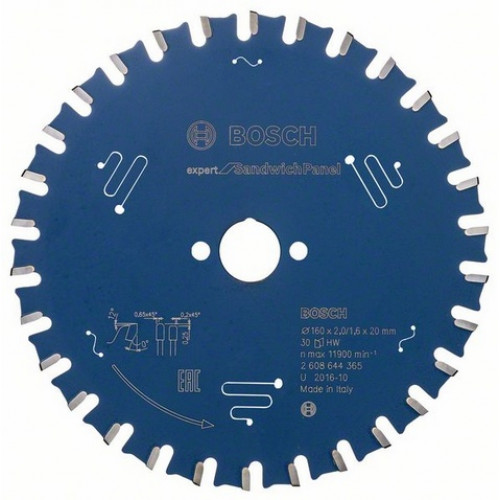 Bosch Expert körfűrészlap szendvicspanelekhez 160mm 30fog 2608644365
