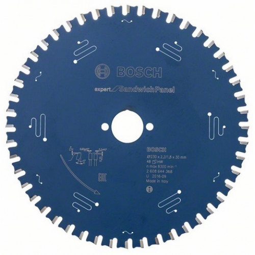 Bosch Expert körfűrészlap szendvicspanelekhez 230mm 48fog