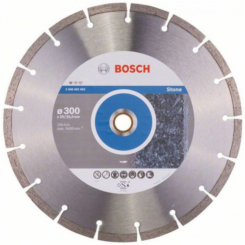 BOSCH Standard for Stone Gyémánt darabolótárcsa, 300x20/25,40x3,1x10mm 2608602602