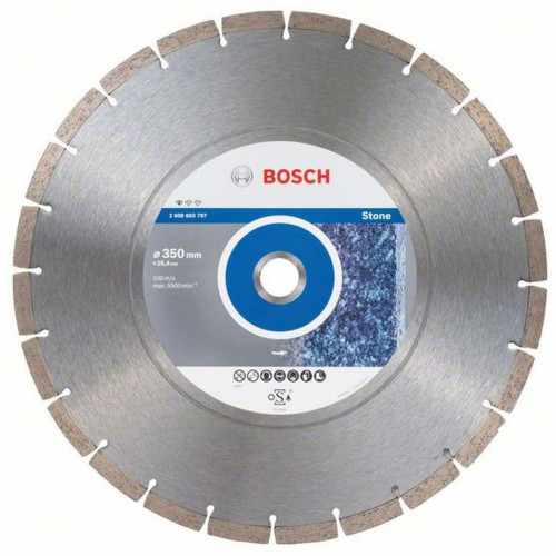 BOSCH Standard for Stone Gyémánt darabolótárcsa, 350x25,40x3,1x10mm 2608603797
