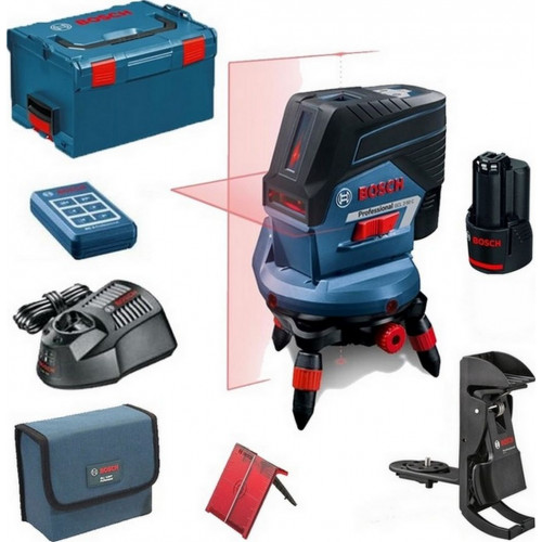 BOSCH GCL 2-50 C Pont és vonallézer + RM 3 + BM 3 + RC 2 + 1 x aku + L-Boxx 0601066G04