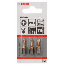 BOSCH Max Grip csavarozófej PH 1, 25 mm 3Db. 2607001544