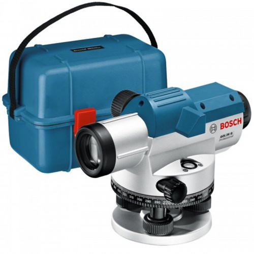 BOSCH GOL 26 G Optikai szinttartó házban, tartozékkészlettel 0601068001