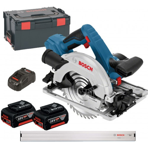 BOSCH GKS 18V-57 G Akkus körfűrész L-BOXX tárolóban 2 x 5,0 Ah akkuval 06016A2102