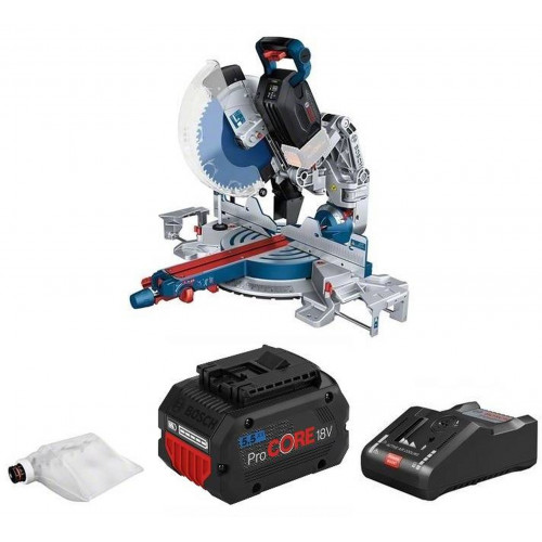 BOSCH GCM 18V-305 GDC Leszabó- és gérvágó fűrész Li-Ion BITURBO, 2x5,50Ah 0601B43002