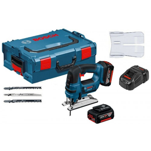 BOSCH GST 18 V-LI B akkus szúrófűrész, L-BOXX, 2x 5,0 Ah akumulátorr 06015A6103