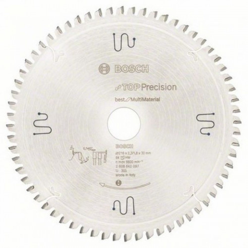 BOSCH Körfűrészlap, Top Precision Best for Multi Material, 216 x 30 x 2,3 mm 2608642097