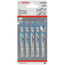 BOSCH T 118 B dekopírfűrészlap 92x1,9/2,3mm (5 lap/készlet) 2608631014