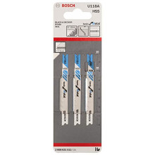 BOSCH U 118 A Basic for Metal Szúrófűrészlap 80x1,1-1,5mm, 3db 2608631511