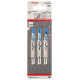 BOSCH U 118 A Basic for Metal Szúrófűrészlap 80x1,1-1,5mm, 3db 2608631511