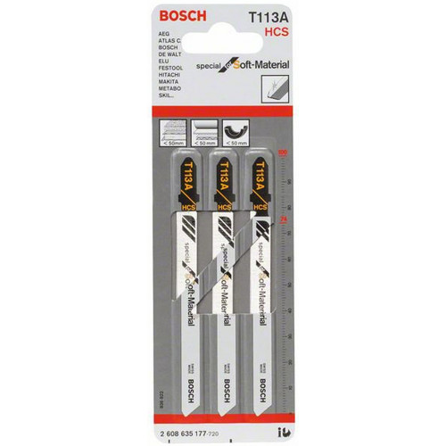 Bosch Szúrófűrészlap T 113 A Special for Soft Material 2608635177