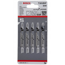 BOSCH T 101 BIF dekopírfűrészlap 82x1, 7mm (5 lap/készlet) 2608636431