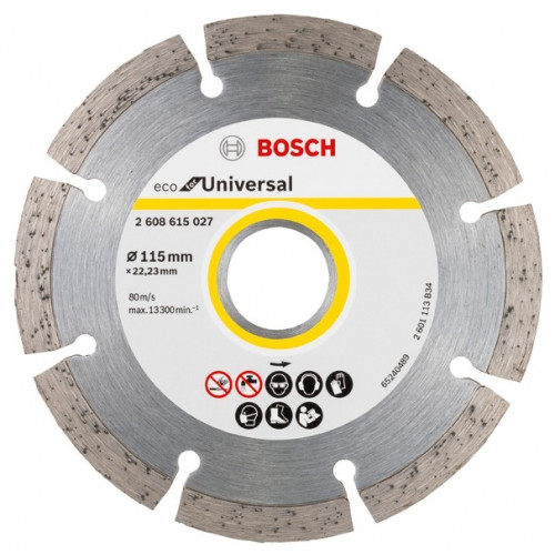 BOSCH ECO For Universal Gyémánt vágótárcsa 115 x 22,33 mm 2608615027