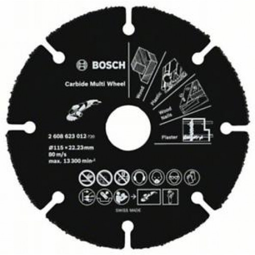 BOSCH Multi Wheel Keményfém darabolótárcsa,115mm 2608623012