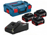 BOSCH Akkupakk 3X GBA 18V 5,0 Ah + GAL 18V-40 CV L-Boxx 136 kofferben 0615990L3T