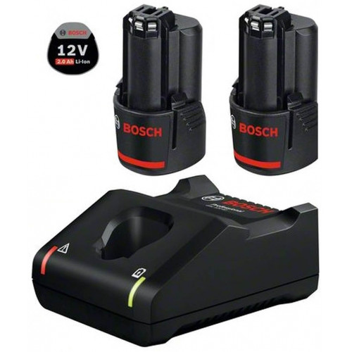 BOSCH 2 x GBA 12V 2.0Ah + GAL 12V-40 1600A019R8