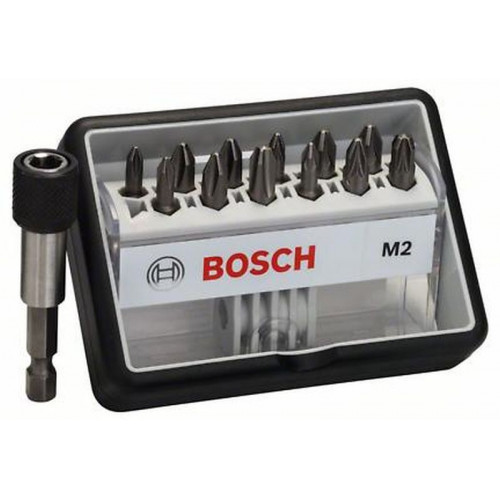 BOSCH 12+1 Csavarozó bit készlet extrakemény Robust Line, M Extra-Hart 2607002564