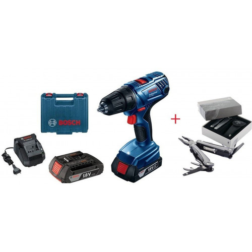 BOSCH GSR 180-LI Professional Akkus fúrócsavarozók + Swiss Peak 06019F8100