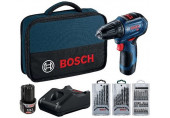 BOSCH GSR 12V-30 PROFESSIONAL Akkus fúrócsavarozó szett (12V/2x2,0Ah) táska 06019G9001