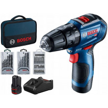 BOSCH GSB 12V-30 PROFESSIONAL Akkus ütvefúró-csavarozó, 12V 2x2.0Ah 06019G9101