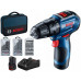 BOSCH GSB 12V-30 PROFESSIONAL Akkus ütvefúró-csavarozó, 12V 2x2.0Ah 06019G9101