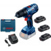 BOSCH GSB 180-LI Akumulátorový šroubovák s příklepem + 3x 1,5Ah 0615990K43