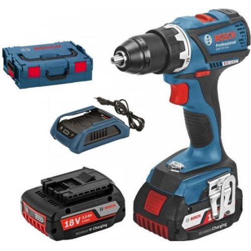 BOSCH GSR 18 V-EC WLC akkus fúrócsavarozó 2 akkuval L-Boxxban 06019E8106