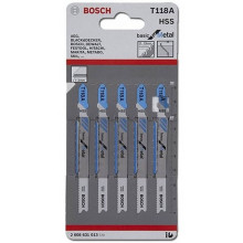 BOSCH T 118 A dekopírfűrészlap 92x1, 1/1, 5mm (5 lap/készlet) 2608631013