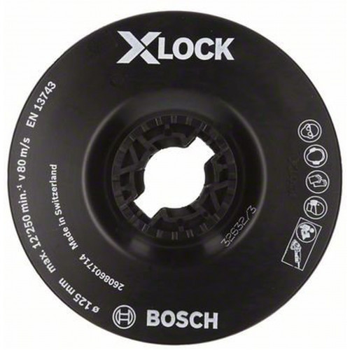 BOSCH X-LOCK alátéttányér, 125 mm, lágy 2608601714