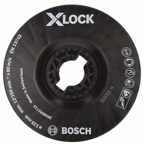 BOSCH X-LOCK alátéttányér, 125 mm, közepes 2608601715