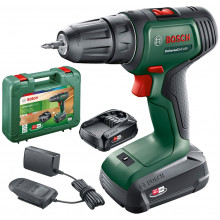 BOSCH UniversalDrill 18V, 2x1,5 Ah Akkus kétfokozatú fúrócsavarozó 06039D4002