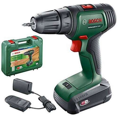 BOSCH UniversalDrill 18V, 15 Ah Akkus kétfokozatú fúrócsavarozó 06039D4001