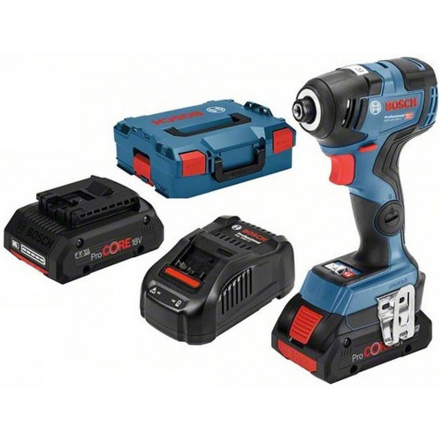 BOSCH GDR 18V-200 C Akkus ütvecsavarozó, 2x 8V 4.0Ah, L-Boxx 06019G4106