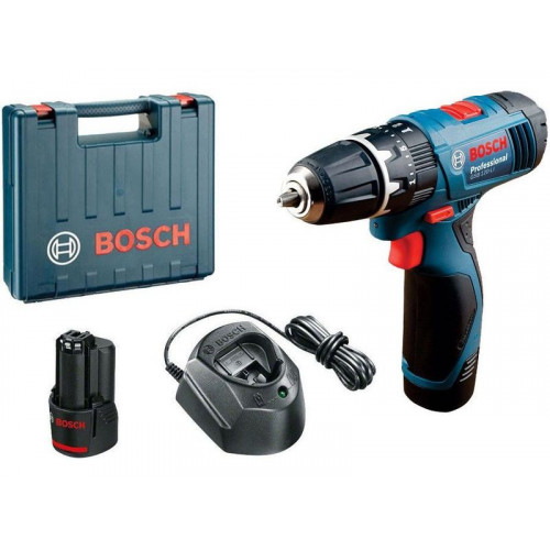 BOSCH GSB 120-LI akkus ütvefúró-csavarozó 2 akku 06019F3006