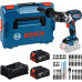 BOSCH GSB 18V-110 C PROFESSIONAL Szerszámkészlet, 2× 5,0 Ah + GAL + bitkészlet 0615A500E0