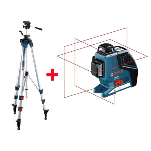 BOSCH GLL 3-80P Lézer + Állvány BT 250 060106330B