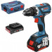 BOSCH GSR 18 V-EC Professional akkus fúrócsavarozó, L-BOXX, 2× 2 Akku 2,0Ah, 06019E8107