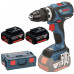 BOSCH GSB 18 V-EC Professional Akkus ütvefúró-csavarozó, L-BOXX, 2×2,0Ah Li-ion 06019E9105