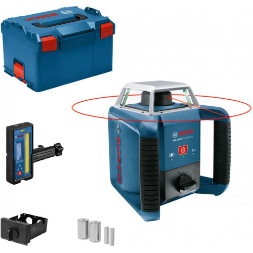 BOSCH GRL 400 H PROFESSIONAL Forgólézer + LR 45, L-BOXX 238 0601061805