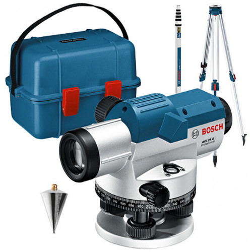 BOSCH GOL 26 D PROFESSIONAL Optikai szintező + BT 160 + GR 500 0601068002
