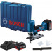 BOSCH GST 185-LI Akkus szúrófűrészek 2x GBA 18V 4.0Ah, bőrönd 06015B2022